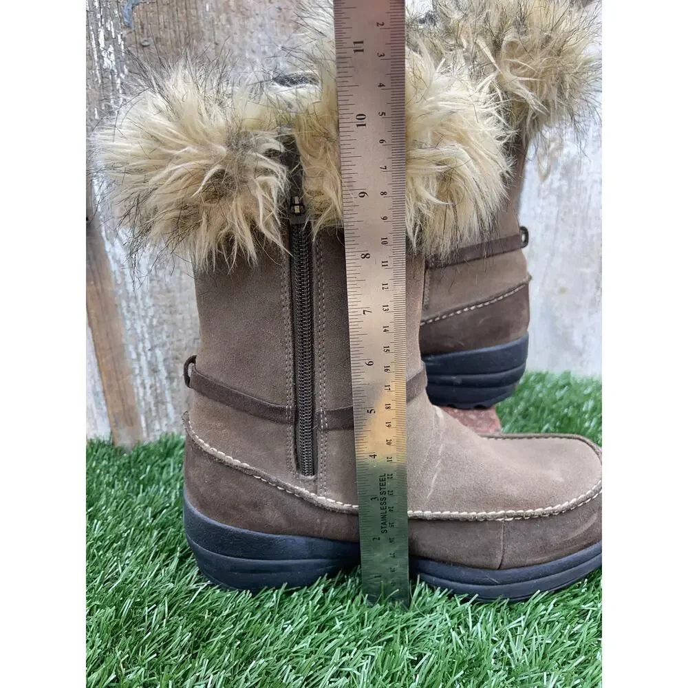 SOREL Northern Lights Brown Suede Winter Snow Boots Women's 9